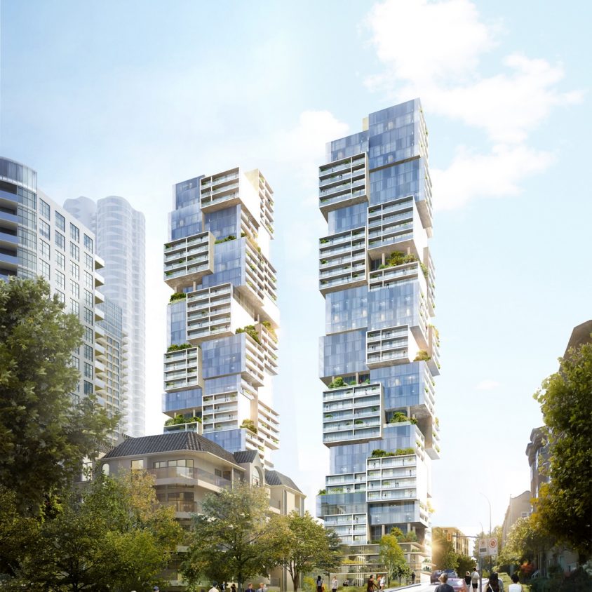 Las torres gemelas residenciales de Vancouver 1