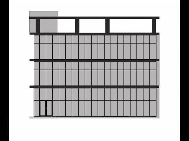 El diseño geométrico de la fachada de Hexalace 2