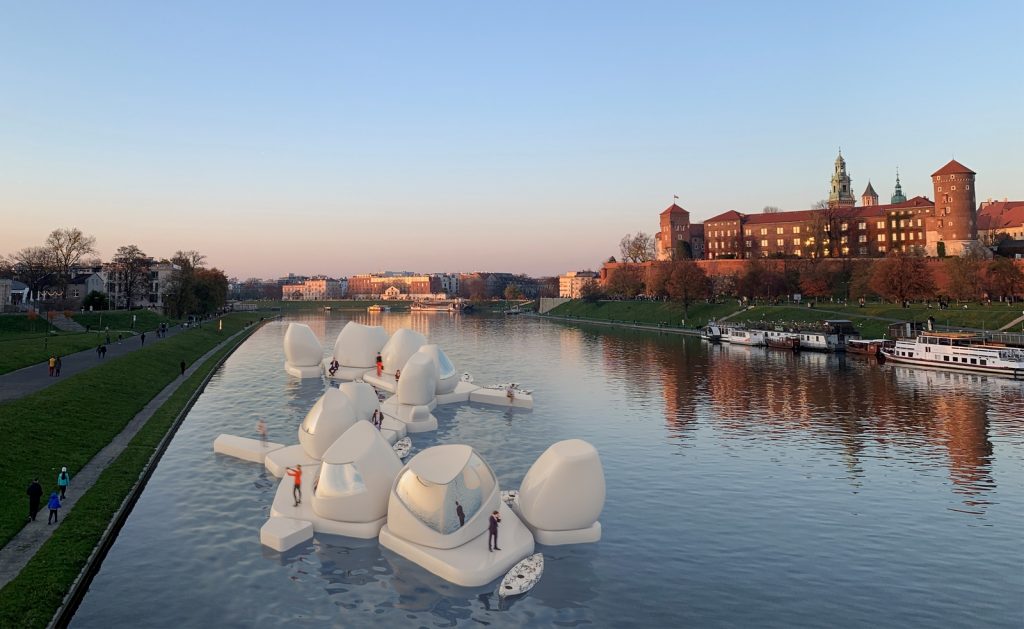 Oficina con vista al río: Co-working en el río Vístula, por Agnieszka Bialek 5