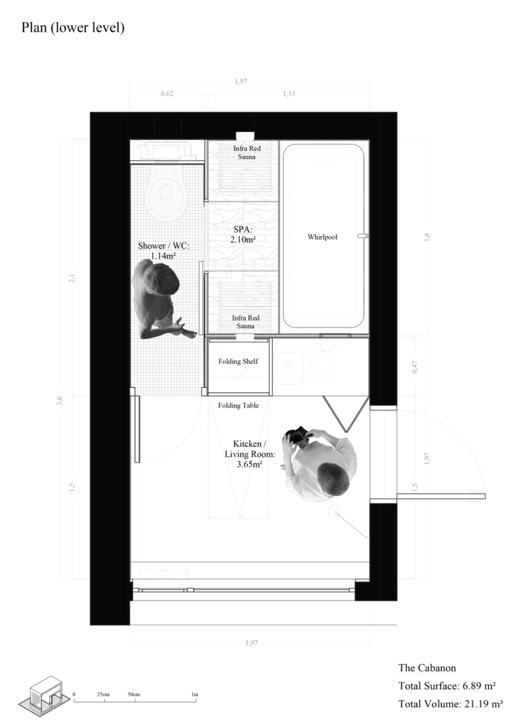 El Cabanon: el mini apartamento más grande del mundo, “una reducción epicúrea” 19