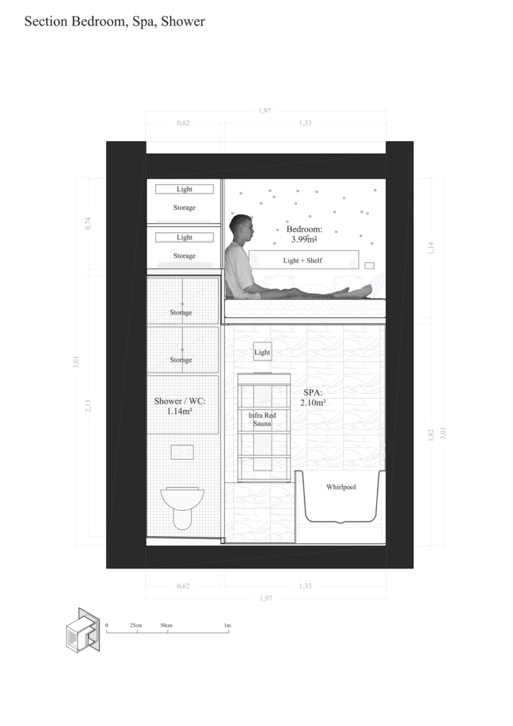 El Cabanon: el mini apartamento más grande del mundo, “una reducción epicúrea” 20