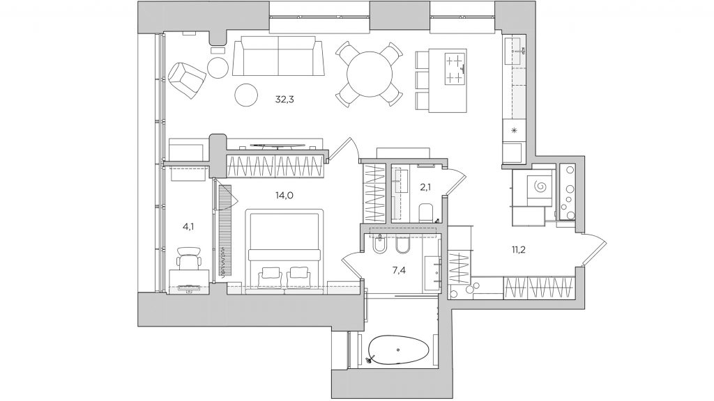 Apartamento de estilo rústico para un financiero amante del arte y los viajes 2