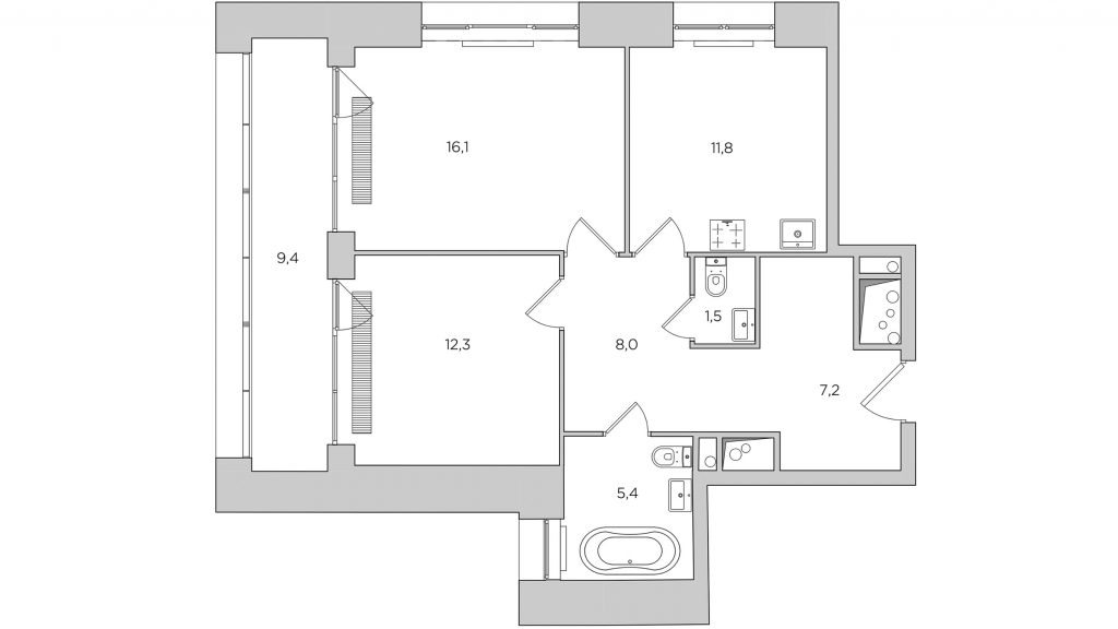 Apartamento de estilo rústico para un financiero amante del arte y los viajes 1