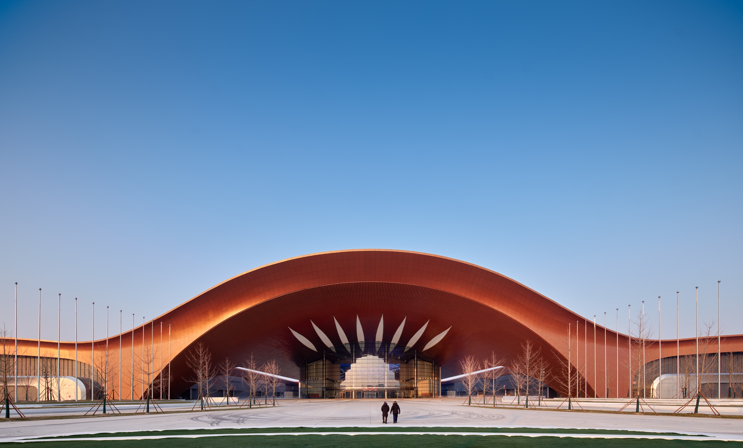 El Centro Internacional de Exposiciones y Convenciones Capital se inauguró hoy en Pekín 20